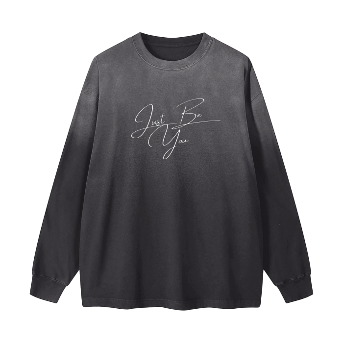Just Be You Vintage Washed Long Sleeve Tee